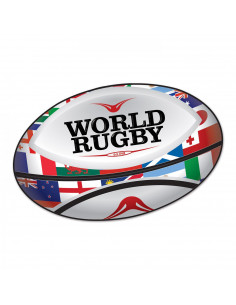 Décoration rugby en carton : coupe du monde de rugby