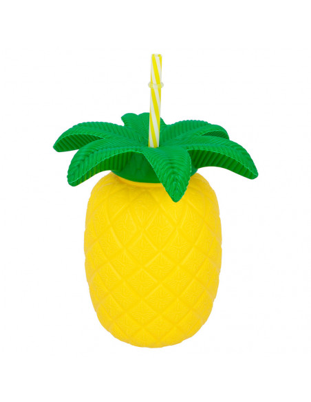 Gobelet ananas avec paille