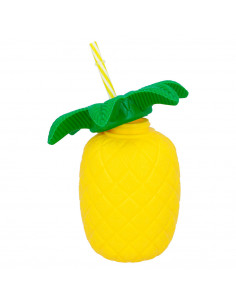 Gobelet ananas avec paille 2