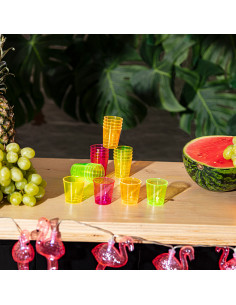 Lot de 4 feuilles de palmier : thème Hawaï 2