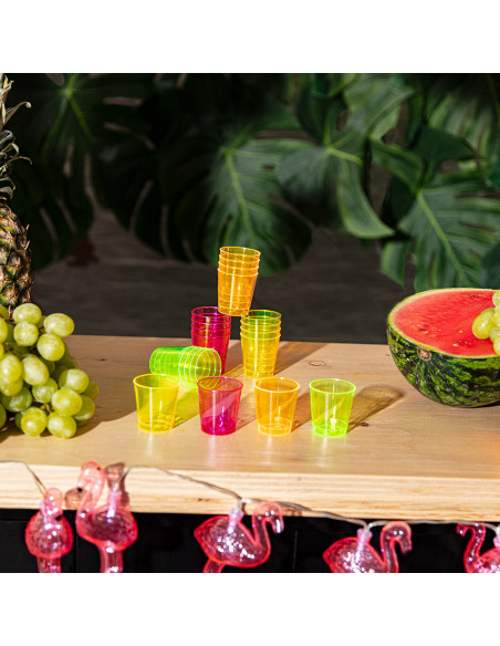 Lot de 4 feuilles de palmier : thème Hawaï