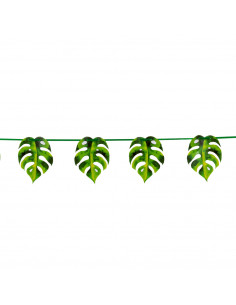 Guirlande feuille de palmier en carton : thème Hawaï