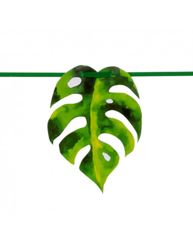 Guirlande feuille de palmier en carton