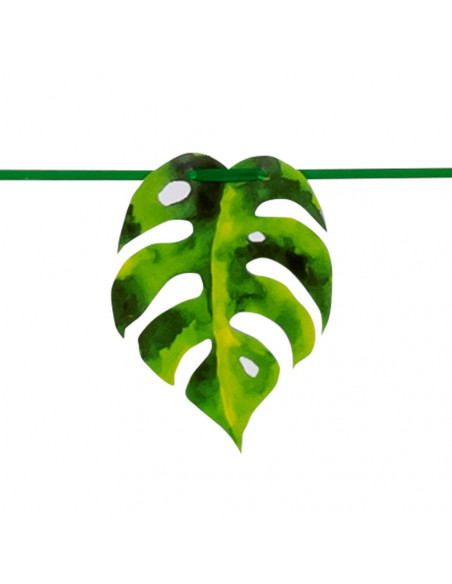 Guirlande feuille de palmier en carton