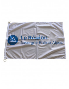 Drapeau Auvergne Rhône Alpes pour mât : fabrication française