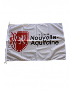 Drapeau Nouvelle Aquitaine pour mât : fabrication française