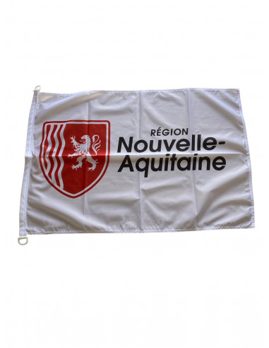 Drapeau Nouvelle Aquitaine pour mât : fabrication française