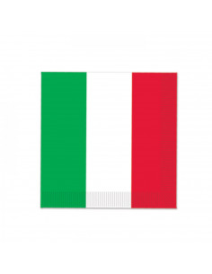 Lot de 16 serviettes à cocktail Italie : thème Italie