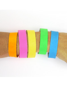 Lot de 50 bracelets identification papier indéchirable 2