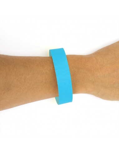 Lot de 50 bracelets bleu identification papier indéchirable