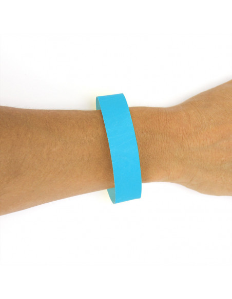 Lot de 50 bracelets bleu identification papier indéchirable