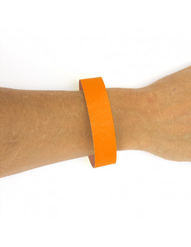 Lot de 50 bracelets orange identification papier indéchirable