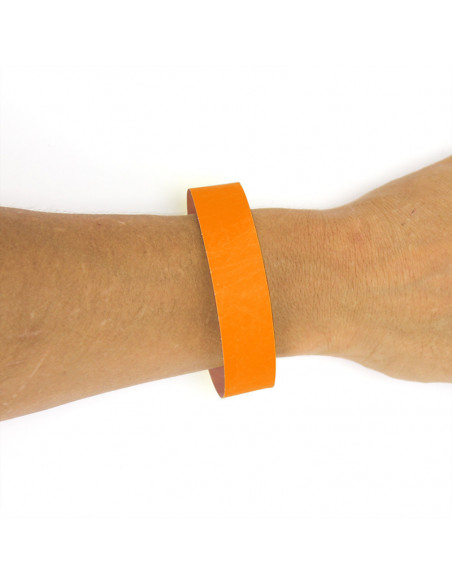 Lot de 50 bracelets orange identification papier indéchirable