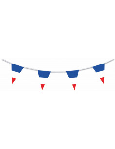 Guirlande fanions drapeau France triangulaire : fabrication française