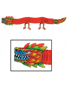 Dragon asiatique en tissu : nouvel an chinois