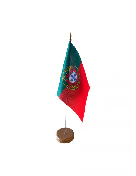 Drapeau de table Portugal en tissu