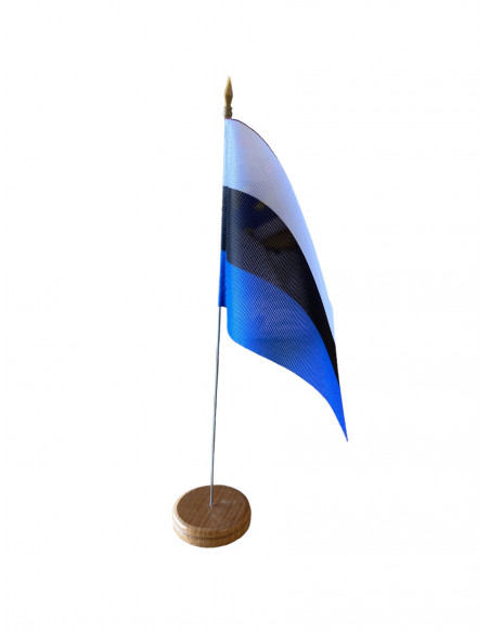 Drapeau de table Estonie en tissu