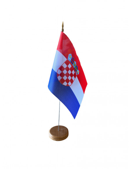 Drapeau de table Croatie en tissu
