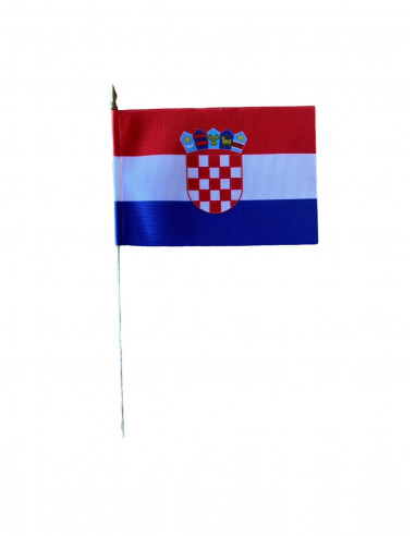 Drapeau de table Croatie en tissu