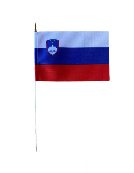 Drapeau de table Slovénie en tissu