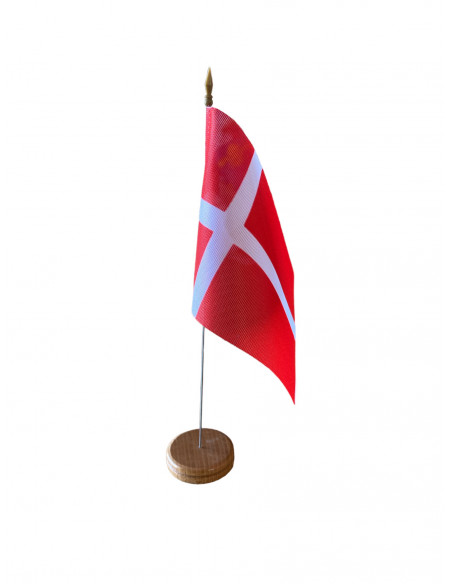 Drapeau de table Danemark en tissu