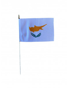 Drapeau de table Chypre en tissu 2