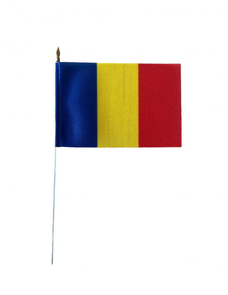 Drapeau de table Roumanie en tissu