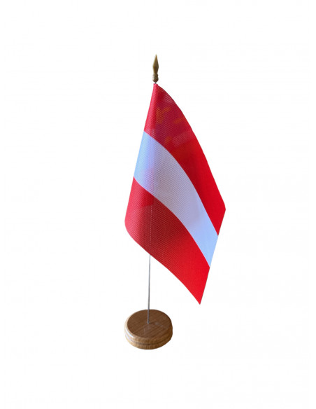 Drapeau de table Autriche en tissu