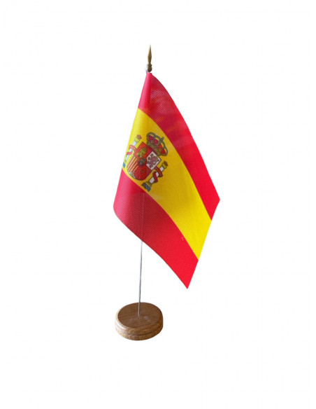 Drapeau de table Espagne en tissu