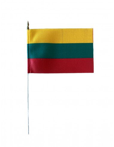 Drapeau de table Lituanie en tissu