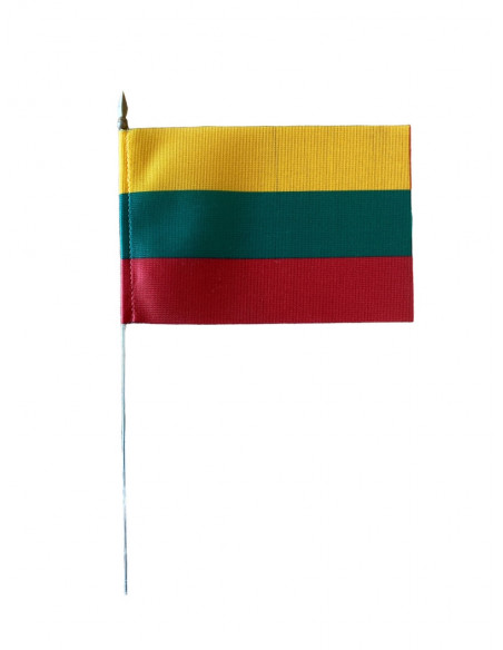 Drapeau de table Lituanie en tissu