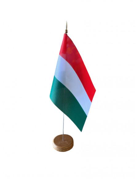 Drapeau de table Hongrie en tissu