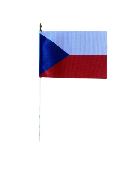 Drapeau de table Tchèquie en tissu