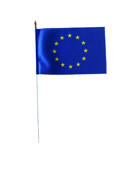 Drapeau de table Europe en tissu
