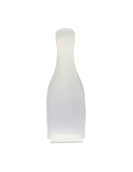 Structure à ballons en forme de bouteille