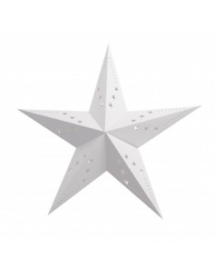 Lanterne étoile blanche en papier
