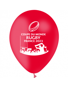 10 Ballons Gonflable Rouge Coupe du Monde de Rugby