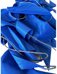 Guirlande fanions bleu en tissu ultra résistant 2