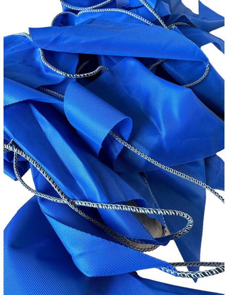 Guirlande fanions bleu en tissu ultra résistant