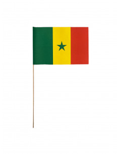Lot de drapeaux Sénégal en papier : fabrication française