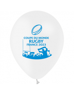 10 Ballons Gonflable blanc Coupe du Monde de Rugby