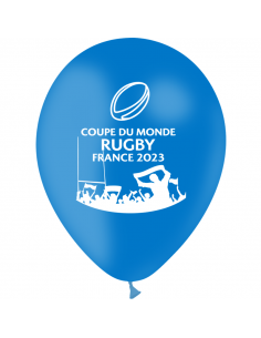 10 Ballons Gonflable bleu Coupe du Monde de Rugby