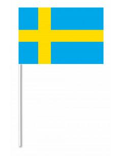 Lot de drapeaux Suède en papier : fabrication française