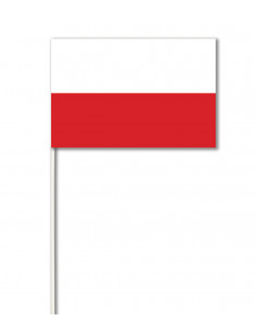 Lot de drapeaux Pologne en papier