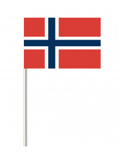 Lot de drapeaux Norvège en papier : fabrication française