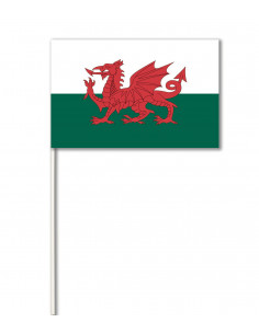 Lot de drapeaux Pays de Galles en papier : fabrication française