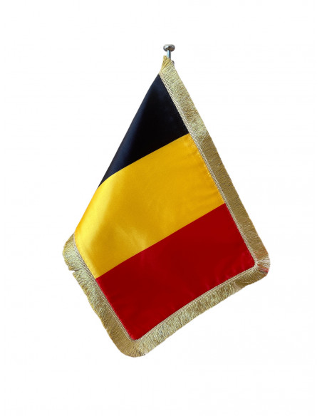 Drapeau de table Belgique Luxe