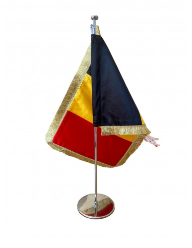 Drapeau de table Belgique Luxe