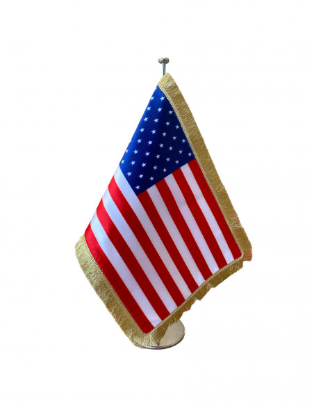 Drapeau de table Etats-Unis Luxe