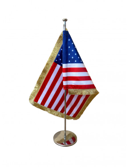 Drapeau de table Etats-Unis Luxe